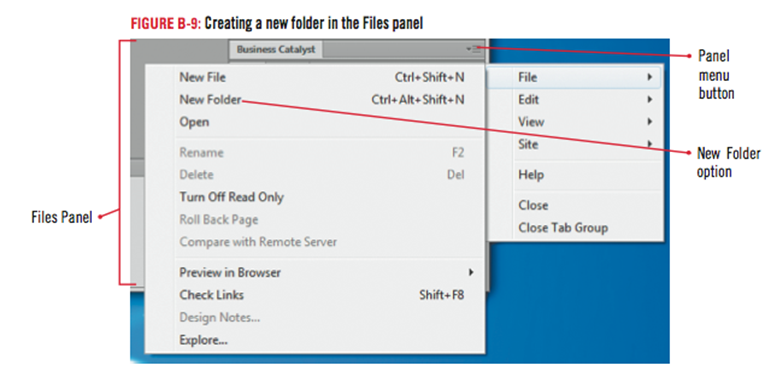 creating a new file folder